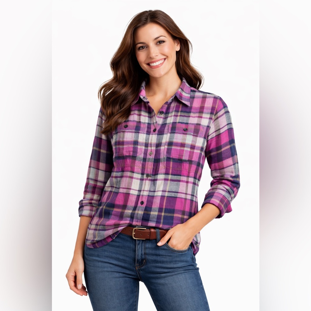 🍂NWOT! Plaid Brushed Flannel Shirt